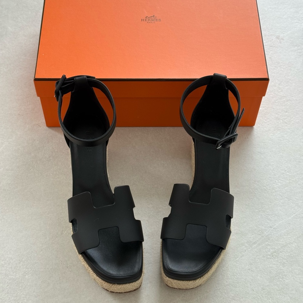Hermes Elda Espadrille Sandals EU38